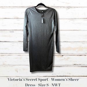 Victoria's Secret Sport Women's Sheer Dress Size Small NWT Long Sleeve